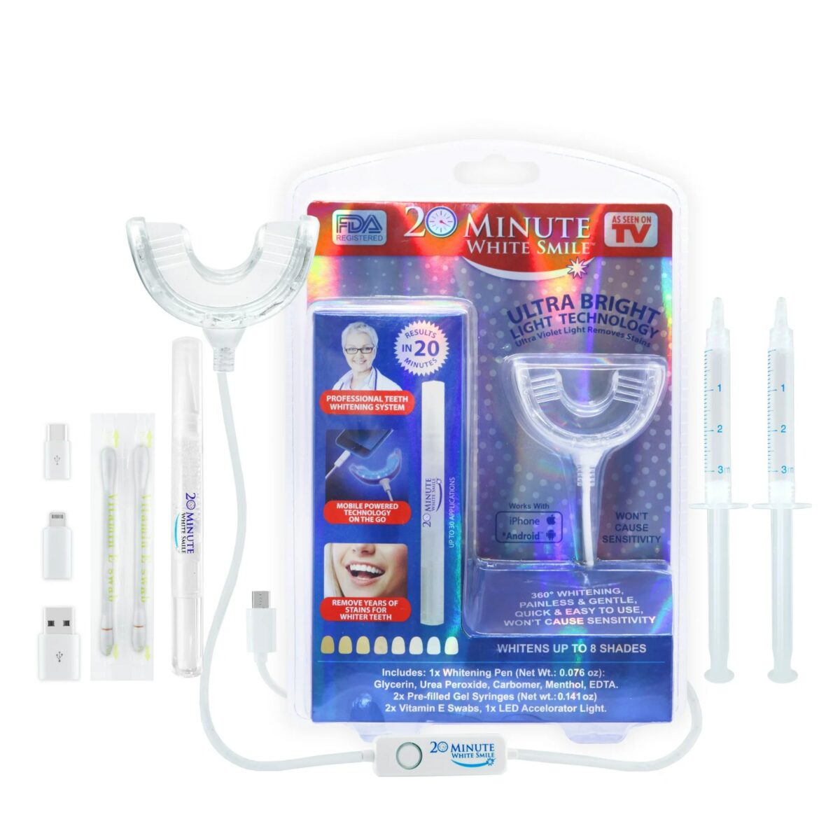20 Minute Teeth White Smile Whitening Kit