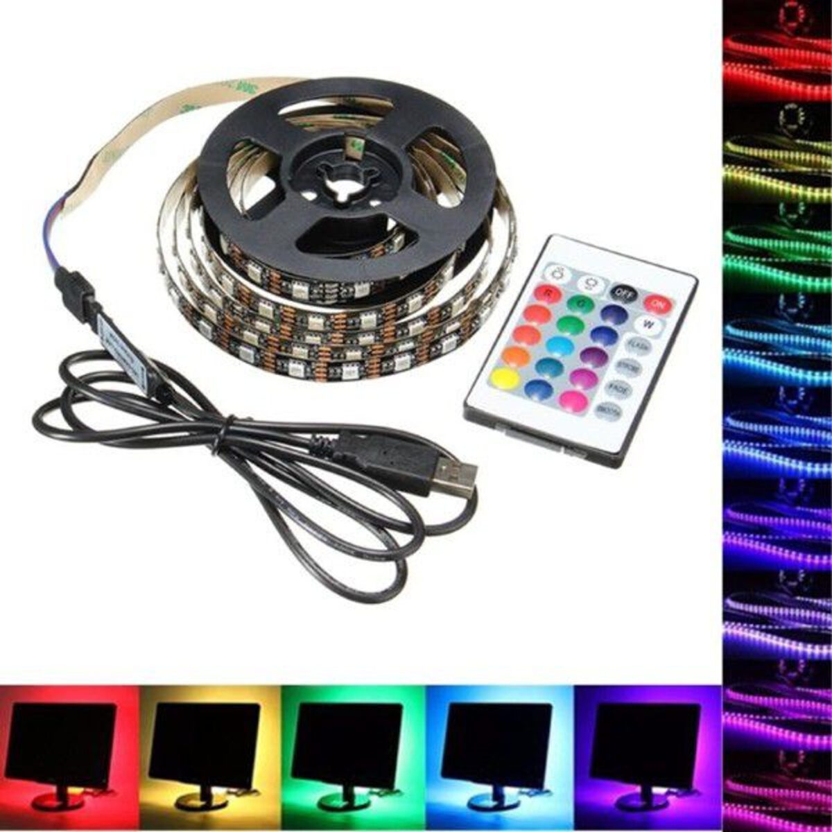 Mnm Box Deals | Usb Tv Led Strip Lights With Remote USB TV LED Strip Lights with Remote - Image 4
