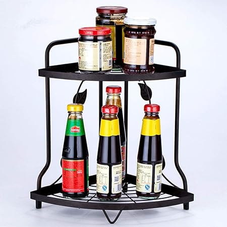 2 Tier Multifunctional Corner Shelf Rack