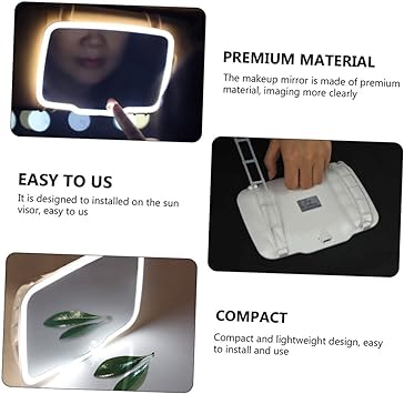 Mnm Box Deals | Car Vanity Makeup Mirror With Led Lights Car Vanity Makeup Mirror with LED Lights - Image 4