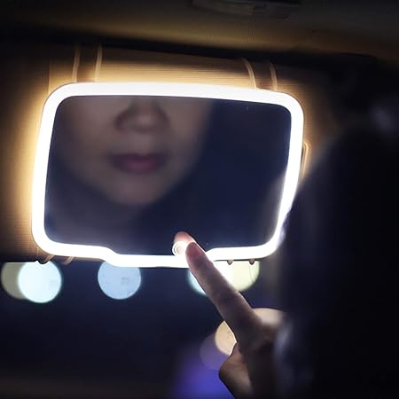 Mnm Box Deals | Car Vanity Makeup Mirror With Led Lights Car Vanity Makeup Mirror with LED Lights - Image 5