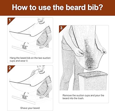 Mnm Box Deals | Beard Apron And Beard Shaping Tool Set Beard Apron and Beard Shaping Tool Set - Image 6