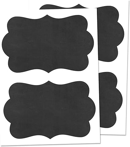 Self Adhesive 4 Piece Chalkboard Labels