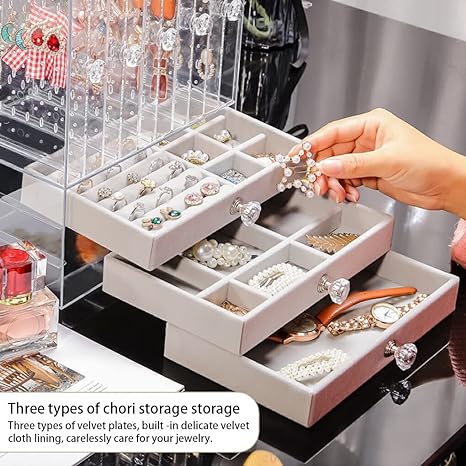 Mnm Box Deals | Jewelry Acrylic Organizer 5+3 Drawers Jewelry Acrylic Organizer 5+3 Drawers - Image 7