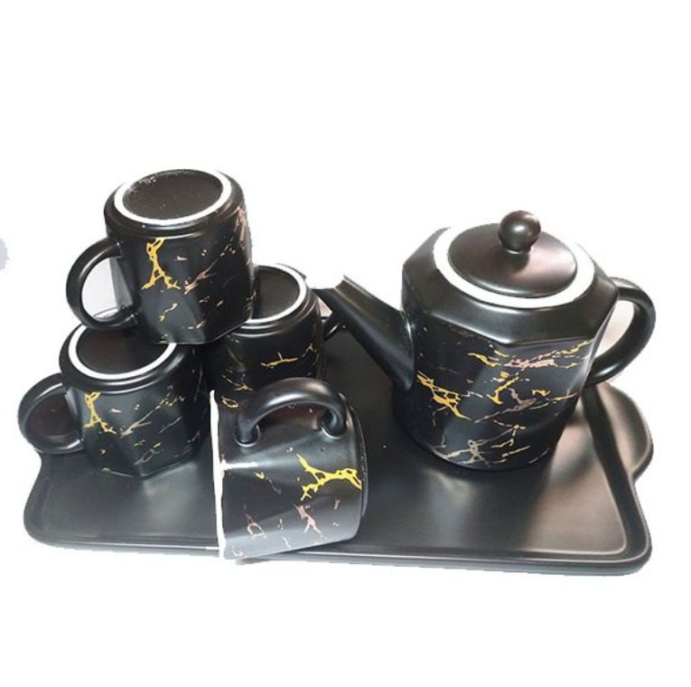 Mnm Box Deals | Waterware Ceramic Marble Tea Set Waterware Ceramic Marble Tea Set - Image 7