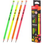Mnm Box Deals | Deli Neon Fluorescent 12 Pieces Hb Pencil MnM Box Deals | Deli Neon Fluorescent 12 Pieces HB Pencil