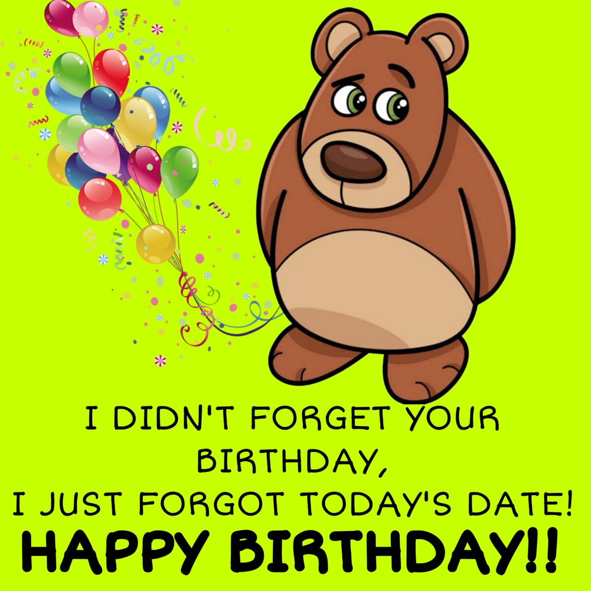 I Didn't Forgot Your Birthday