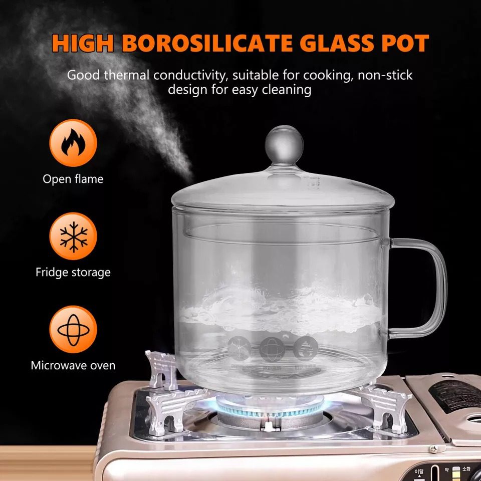 Mnm Box Deals | Borosilicate Glass Pot With Lid 1.4Lt Borosilicate Glass Pot with Lid 1.4Lt - Image 7