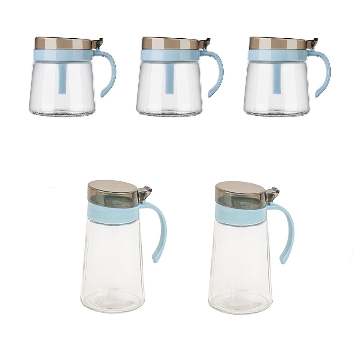 5 Piece Multipurpose Bailock Jars