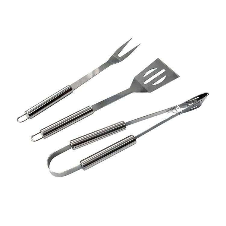 Stainless Steel 3 Piece BBQ Tool Set