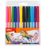 Mnm Box Deals | Deli Colorun 12 Felt Pens Bright Colors MnM Box Deals | Deli Colorun 12 Felt Pens Bright Colors