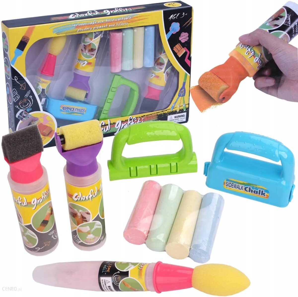 Mnm Box Deals | Sidewalk Chalk Colorful Graffiti Set Sidewalk Chalk Colorful Graffiti Set - Image 2
