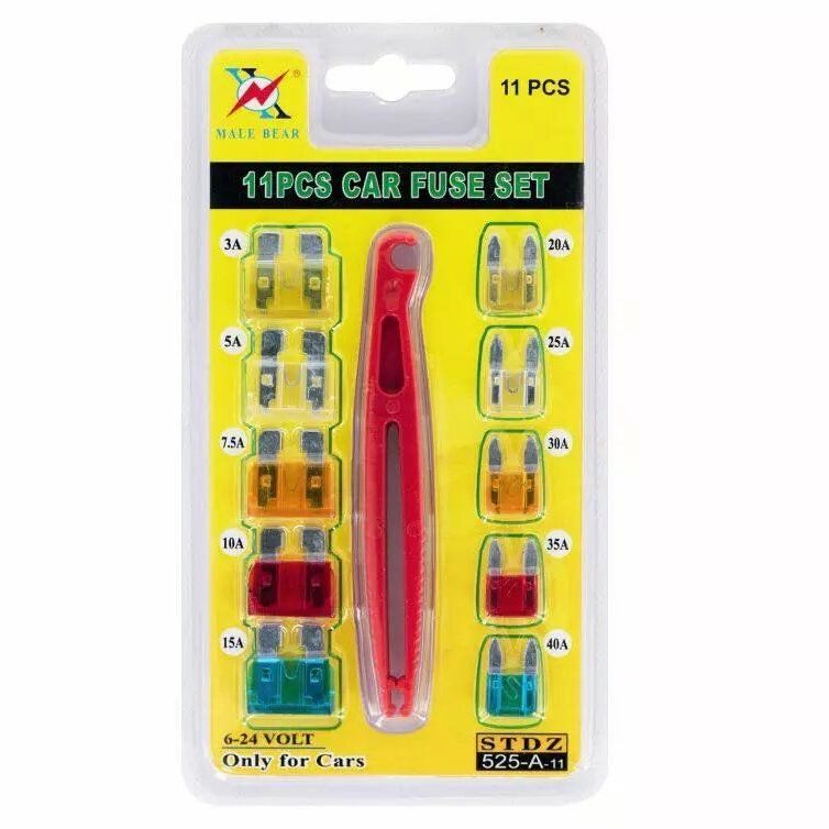 11 Piece Car Fuse Assortment Set