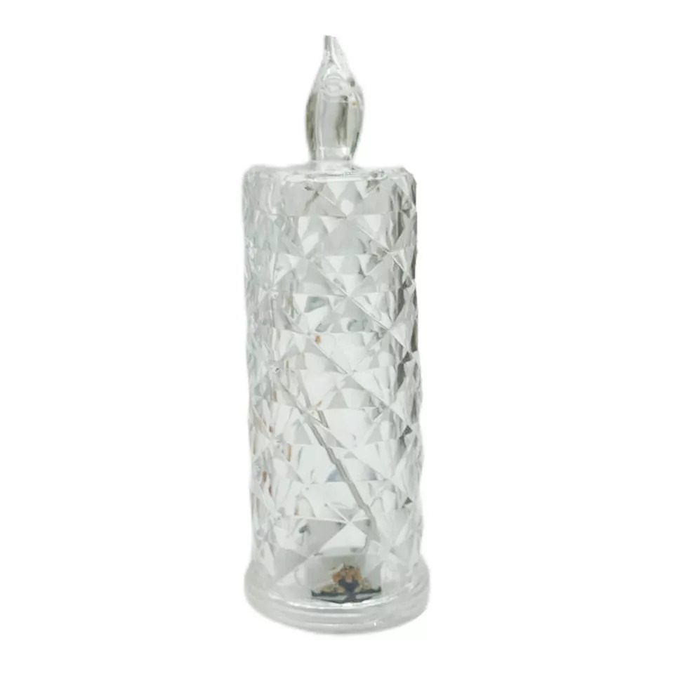 Crystal LED Pillar Candle Lamp