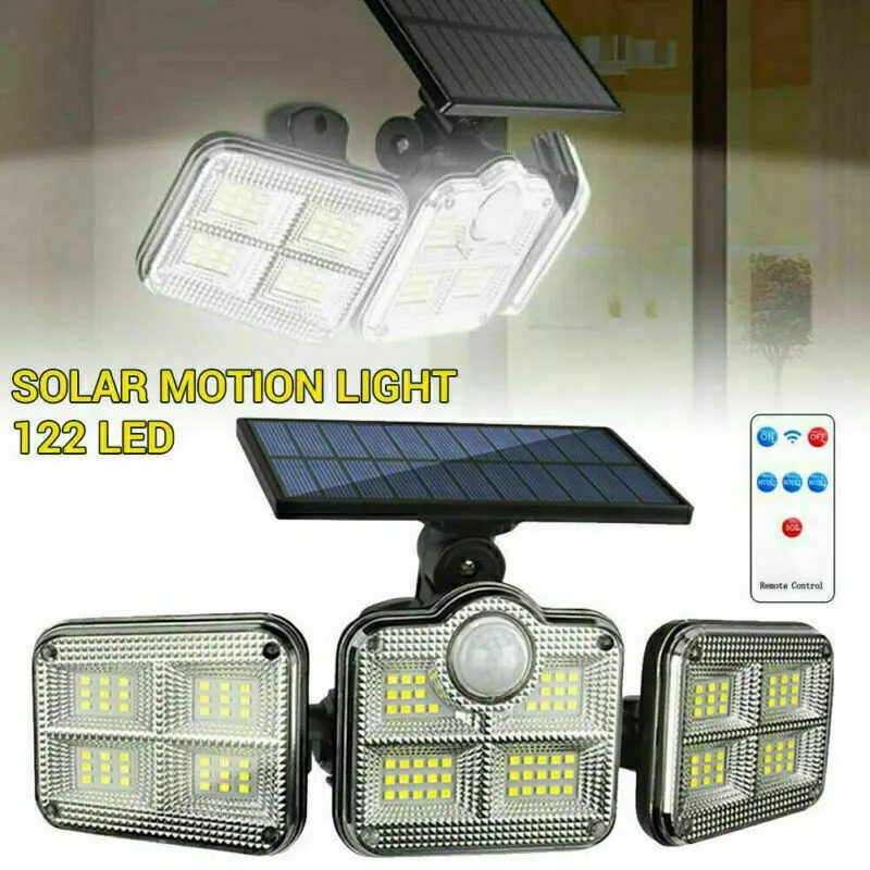 122 SMD Solar Motion Sensor Lights