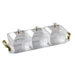 MnM Box Deals | Acrylic Snack Storage Box with Tray 3 Division