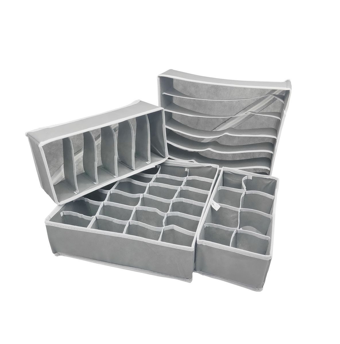 4 Piece Foldable Underwear Organizer
