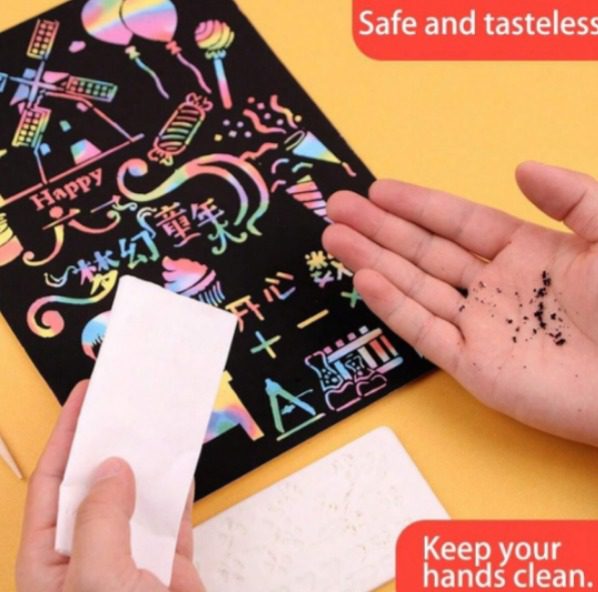 Mnm Box Deals | A5 Rainbow Scratch Paper With Stylus A5 Rainbow Scratch Paper with Stylus - Image 3