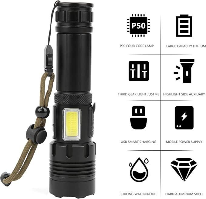 Mnm Box Deals | Rechargeable Led Police Torch Bx-P21 Rechargeable Led Police Torch BX-P21 - Image 2