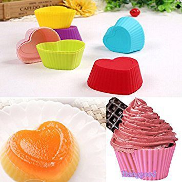 Mnm Box Deals | 12 Piece Heart Shape Silicone Cupcake Moulds 12 Piece Heart Shape Silicone Cupcake Moulds - Image 3
