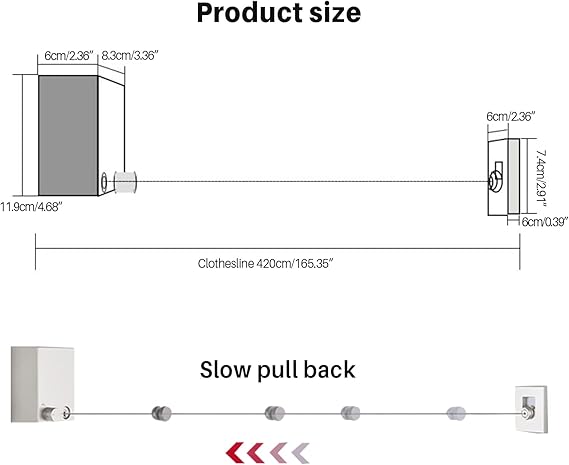 Mnm Box Deals | 4.2M Retractable Indoor Clothesline 4.2m Retractable Indoor Clothesline - Image 13