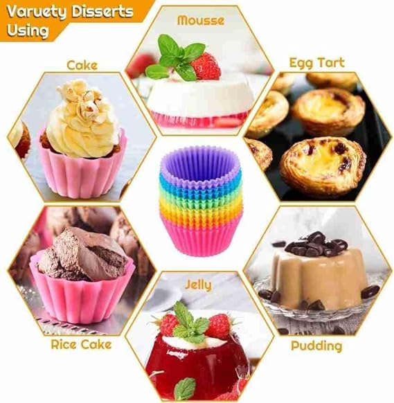 Mnm Box Deals | 12 Piece Heart Shape Silicone Cupcake Moulds 12 Piece Heart Shape Silicone Cupcake Moulds - Image 8