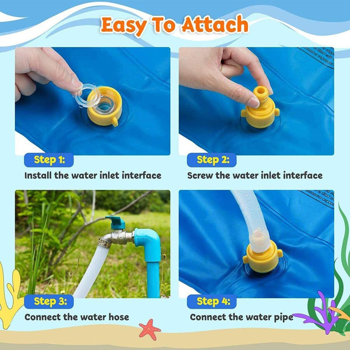 Mnm Box Deals | Kids Inflatable Sprinkler Splash Mat Kids Inflatable Sprinkler Splash Mat - Image 3