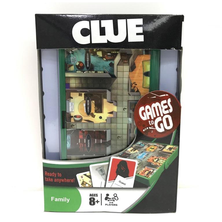 Clue Grab and Go Travel Board Game