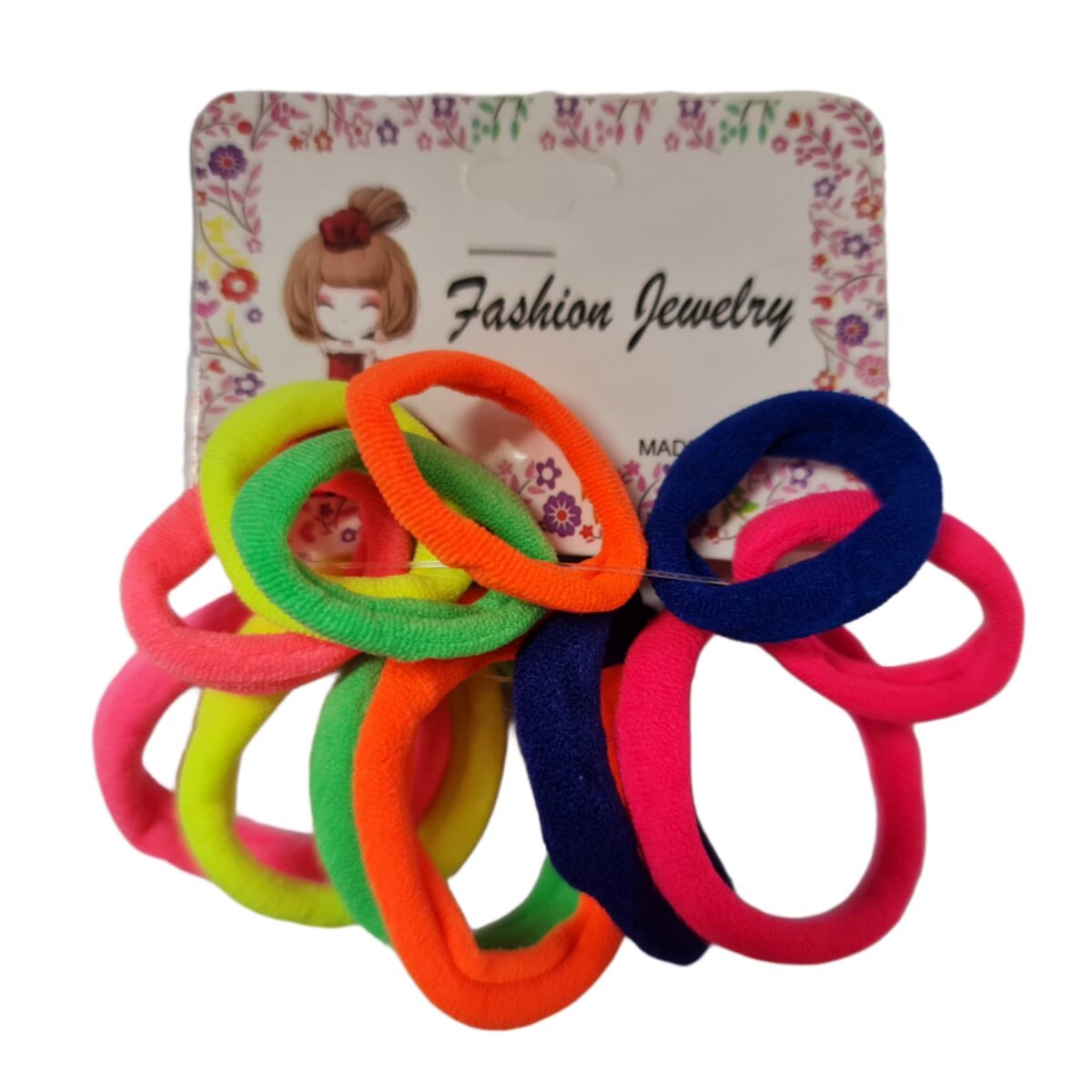12 Piece Assorted Colors Soft Hair Ties