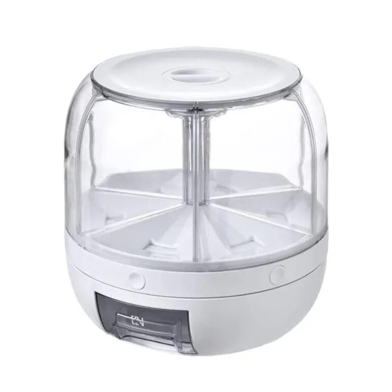 6 Grid Round Rotatable Grain Dispenser