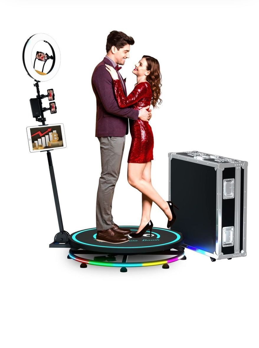 Mnm Box Deals | 360 Selfie Photo Booth With Ring Light 360 Selfie Photo Booth with Ring Light - Image 3