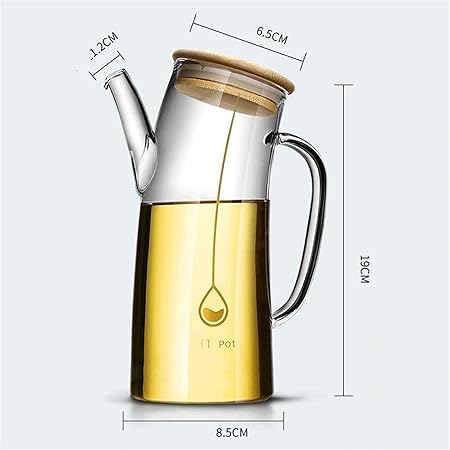Mnm Box Deals | 1L Borosilicate Oil Jug W/ Bamboo Lid 1L Borosilicate Oil Jug w/ Bamboo Lid - Image 6