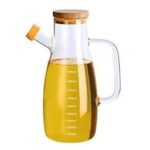 Mnm Box Deals | 900Ml Borosilicate Oil Jug W/ Bamboo Lid MnM Box Deals | 900ml Borosilicate Oil Jug w/ Bamboo Lid