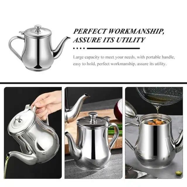 Mnm Box Deals | Stainless Steel Oil Strainer And Kettle Stainless Steel Oil Strainer and Kettle - Image 3