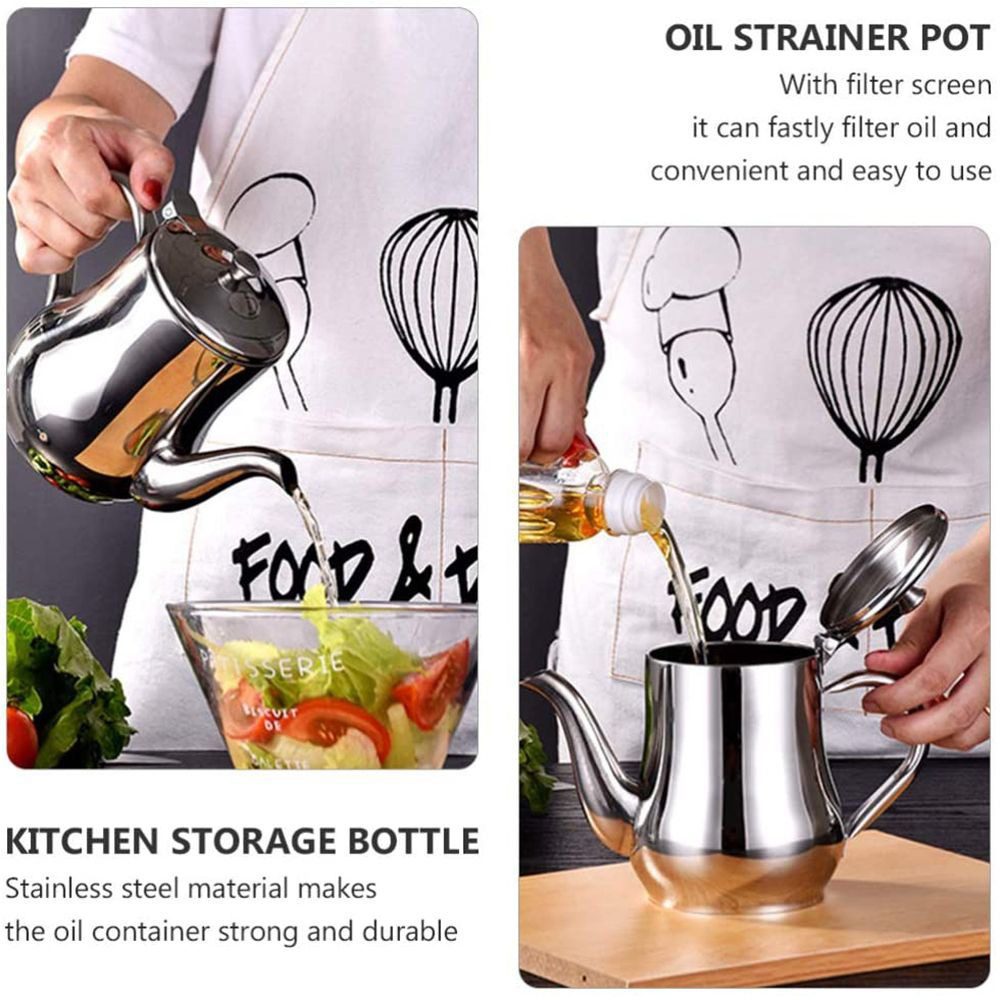 Mnm Box Deals | Stainless Steel Oil Strainer And Kettle Stainless Steel Oil Strainer and Kettle - Image 4