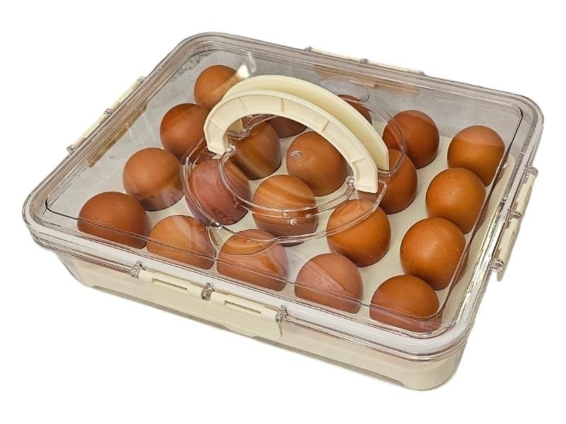 Mnm Box Deals | Egg Storage Container With Handle Egg Storage Container with Handle - Image 2