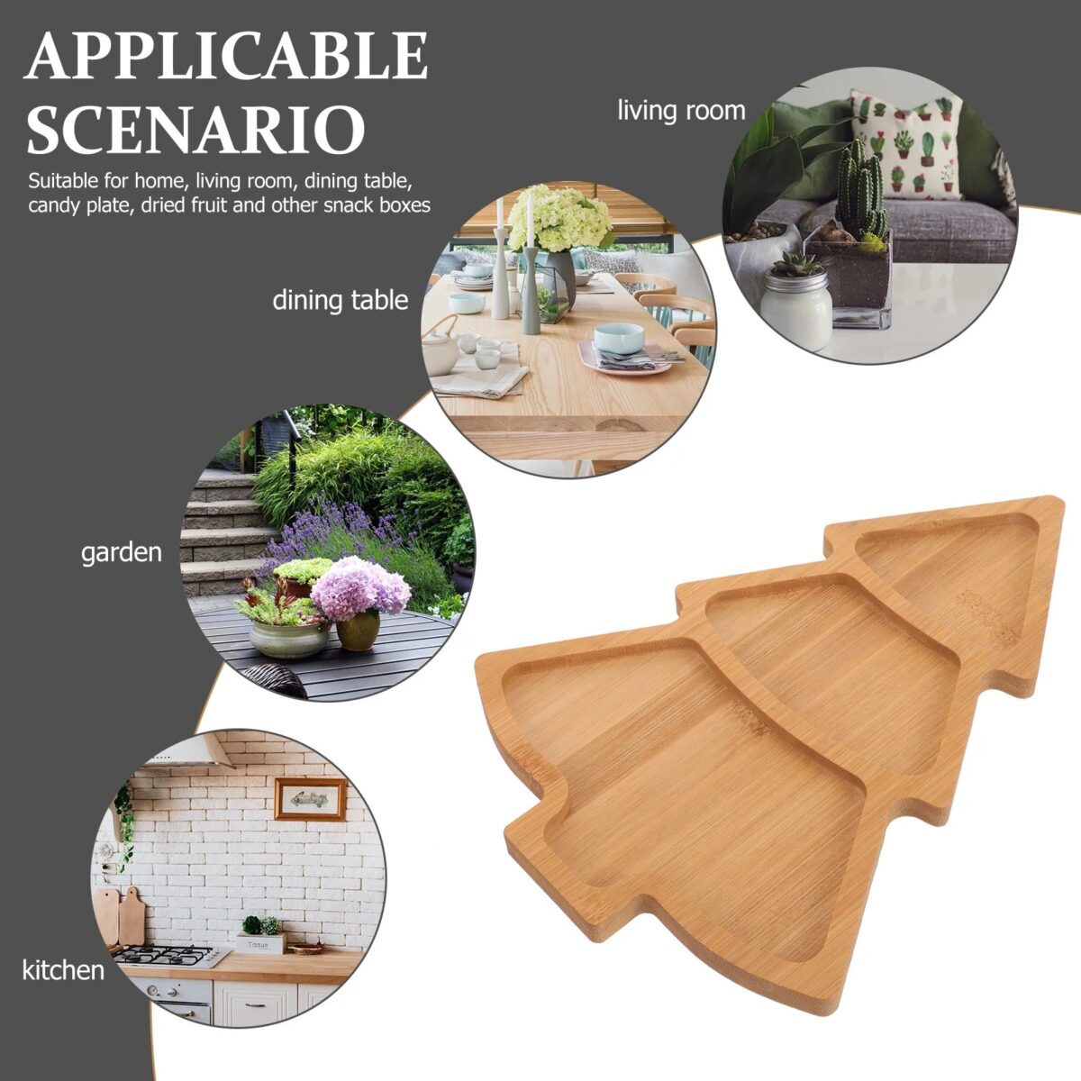 Mnm Box Deals | Christmas Tree Bamboo Serving Board Christmas Tree Bamboo Serving Board - Image 3