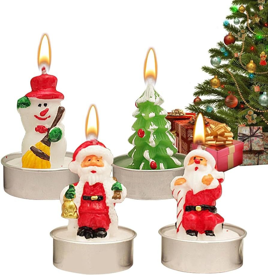 3 Piece Christmas Tea-Light Candle Set