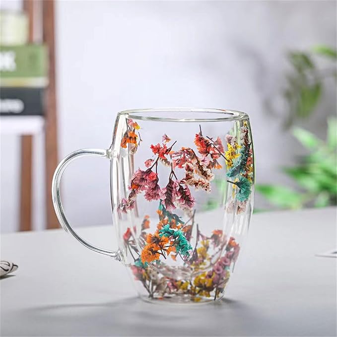 Mnm Box Deals | Double Wall Cute Flower Mug 350Ml Double Wall Cute Flower Mug 350ml - Image 10