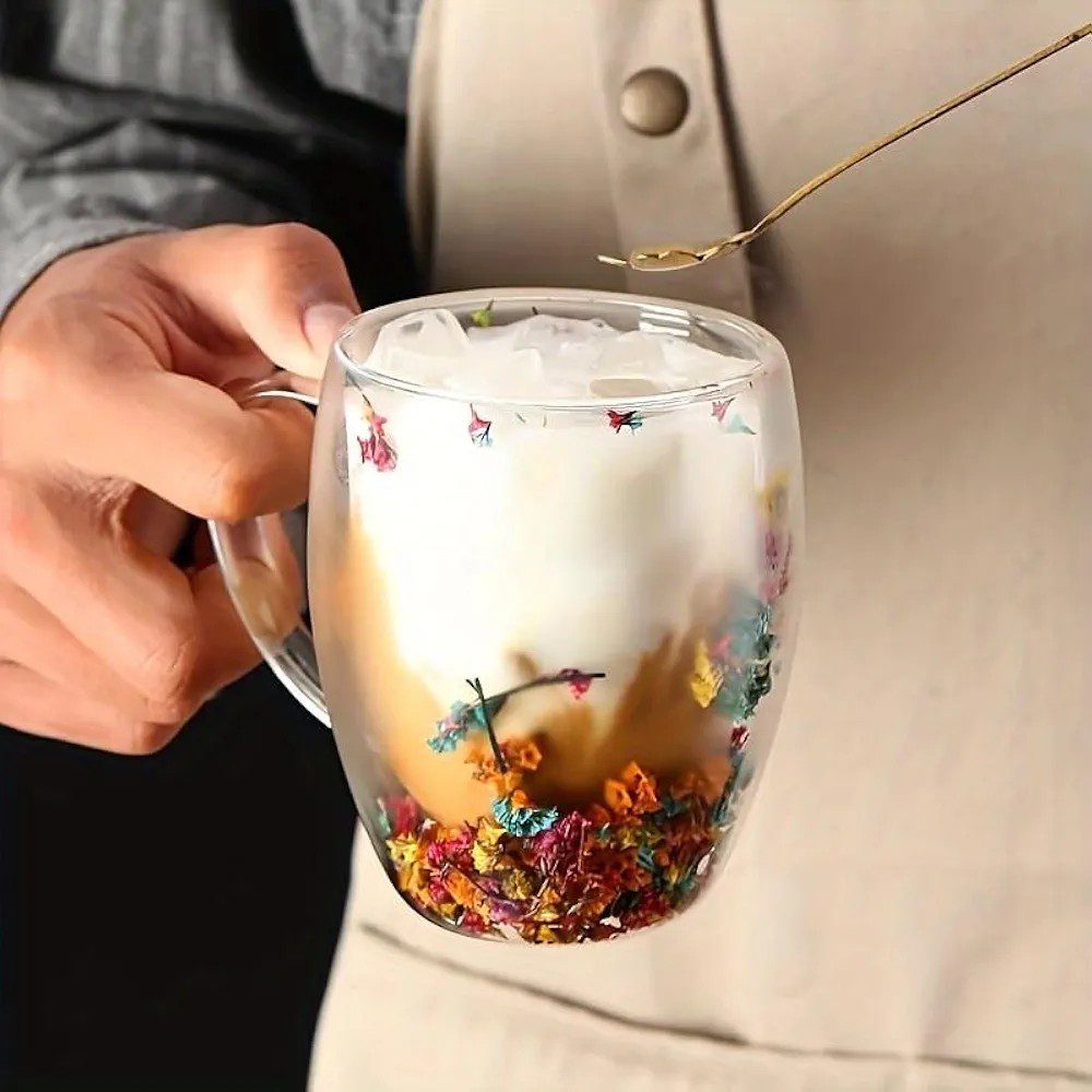 Mnm Box Deals | Double Wall Cute Flower Mug 350Ml Double Wall Cute Flower Mug 350ml - Image 5