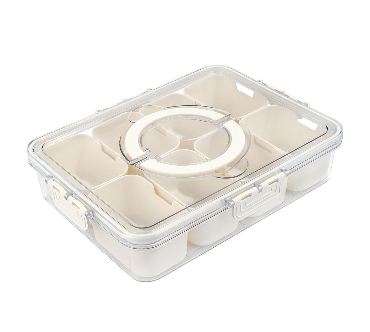 Air Tight Stylish Divided Snack Box 8 Grid