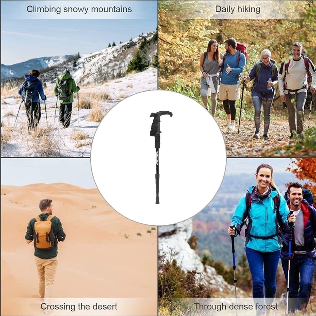 Mnm Box Deals | Trekking Pole With Curved Handle Trekking Pole with Curved Handle - Image 2