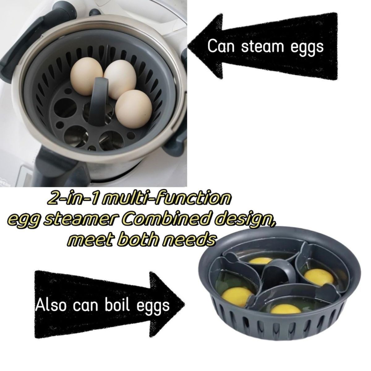 2 in 1 Egg Boiler Holder and Poacher