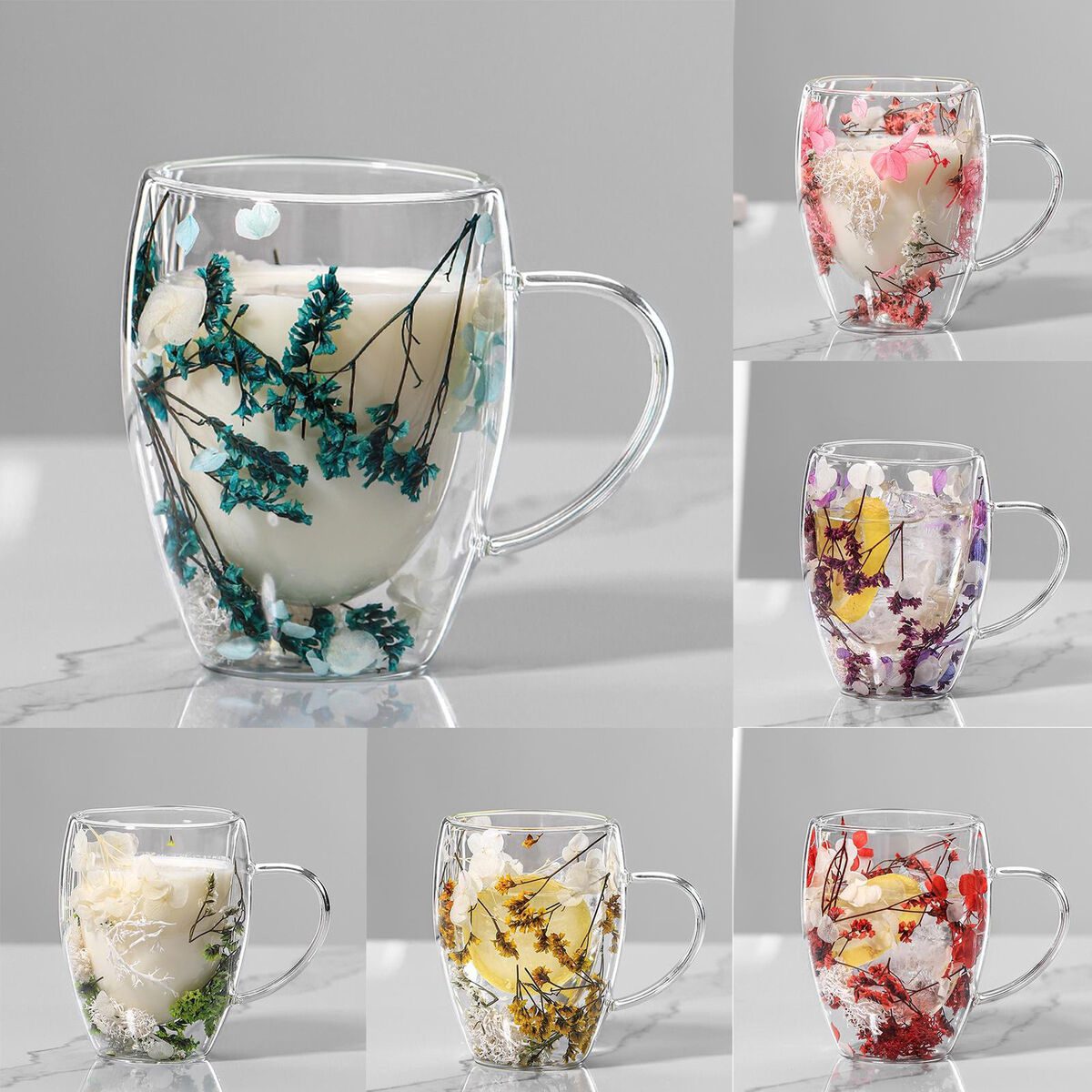 Mnm Box Deals | Double Wall Cute Flower Mug 350Ml Double Wall Cute Flower Mug 350ml - Image 8