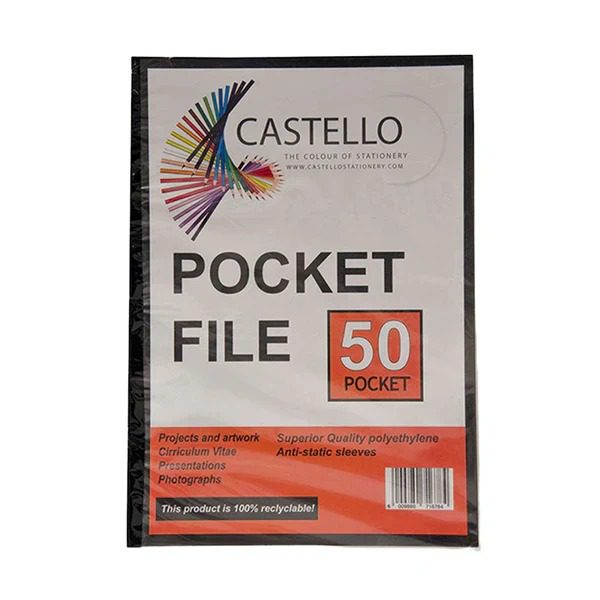 Mnm Box Deals | Castello A4 Pocket File 50Pg Castello A4 Pocket File 50pg