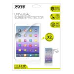 MnM Box Deals | Port Connect Universal Screen Protector for 11" Tablets Twin Pack - Clear