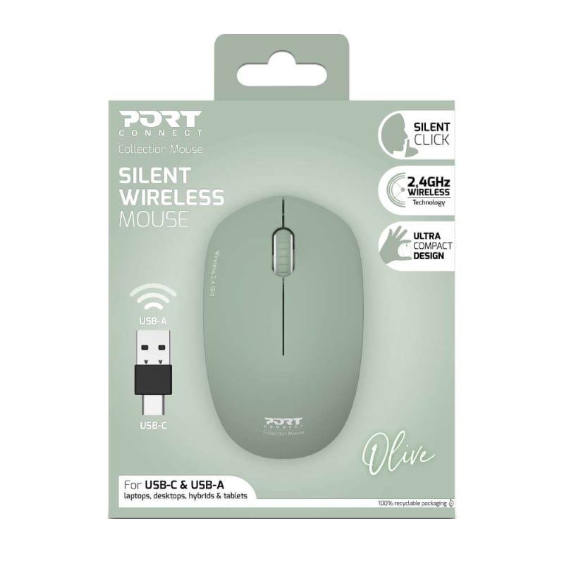 Mnm Box Deals | Port Connect Mouse Collection Ii Wireless Olive Port Connect MOUSE COLLECTION II WIRELESS Olive - Image 5