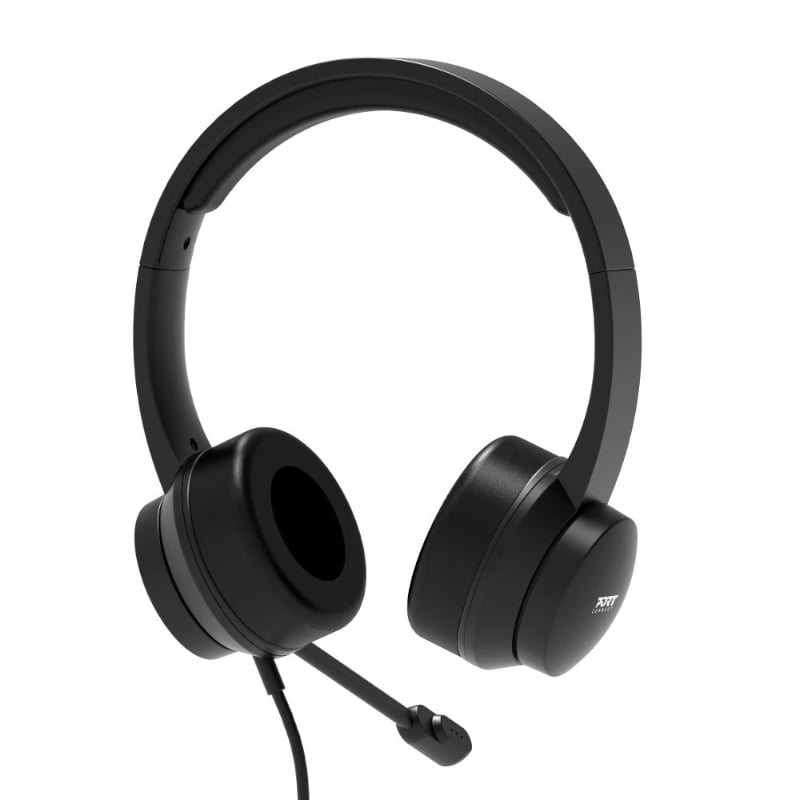 Mnm Box Deals | Port Connect Usb Headset 1.8M Cable With Mic And Padded/Soft Cushions Black Port Connect USB Headset 1.8m Cable with Mic and Padded/Soft Cushions Black - Image 4
