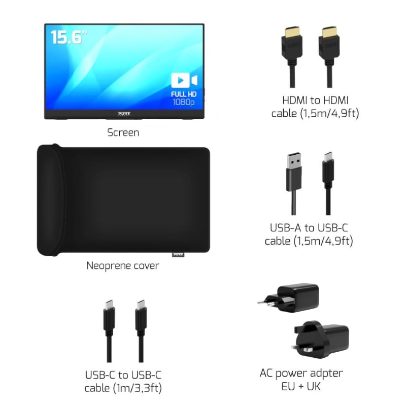 Mnm Box Deals | Port Portable Monitor 15.6&Quot; Fhd - Non Touch Port Portable Monitor 15.6" FHD - Non Touch - Image 3