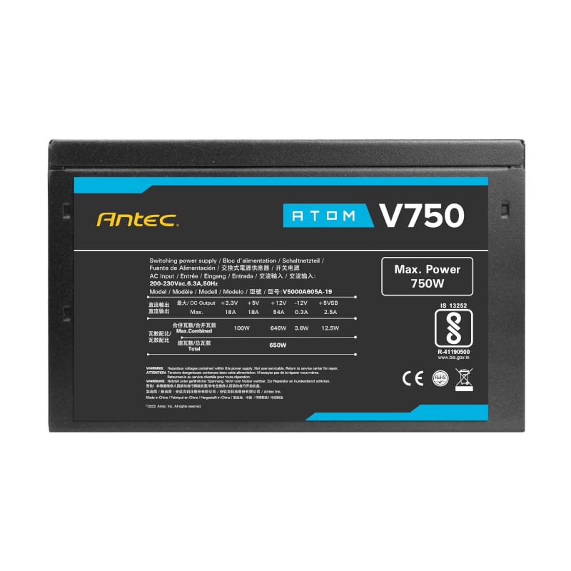 Mnm Box Deals | Antec Atom V750 Non-Modular Power Supply Antec Atom V750 Non-Modular Power Supply - Image 5